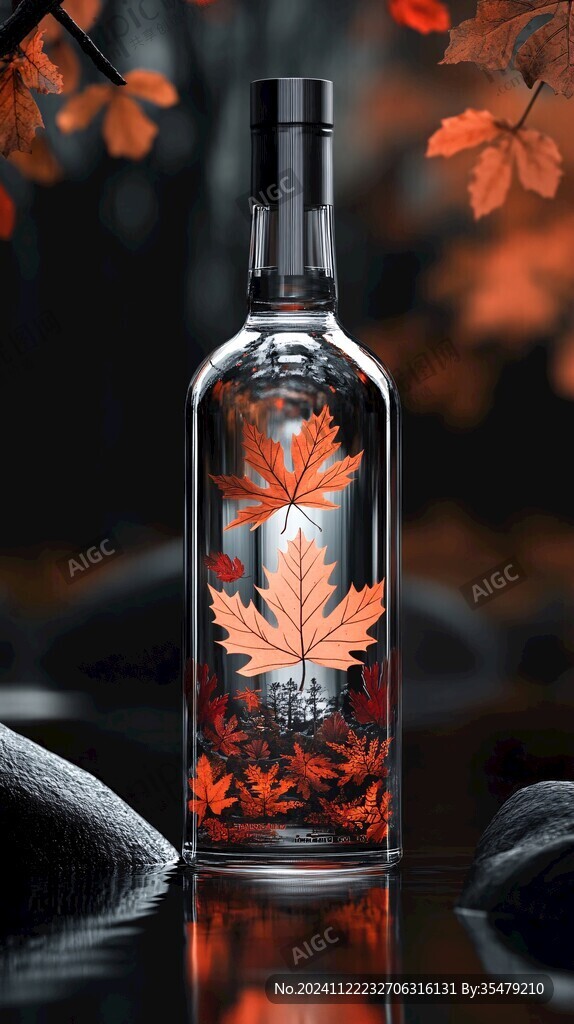 楓葉包裝插畫