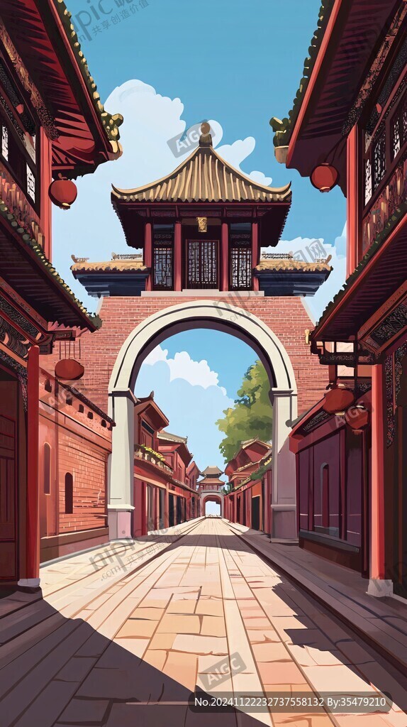 門樓插畫