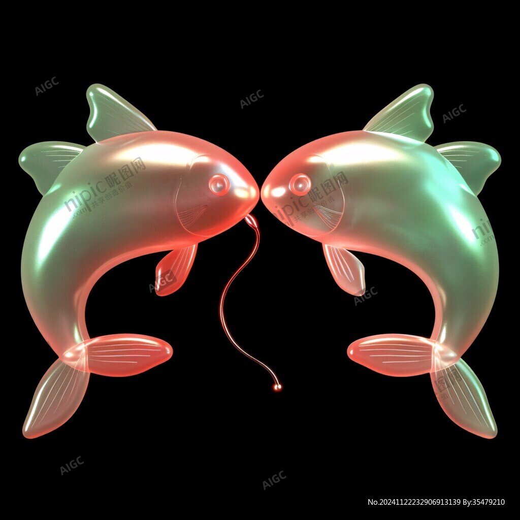 兩只立體的大金魚