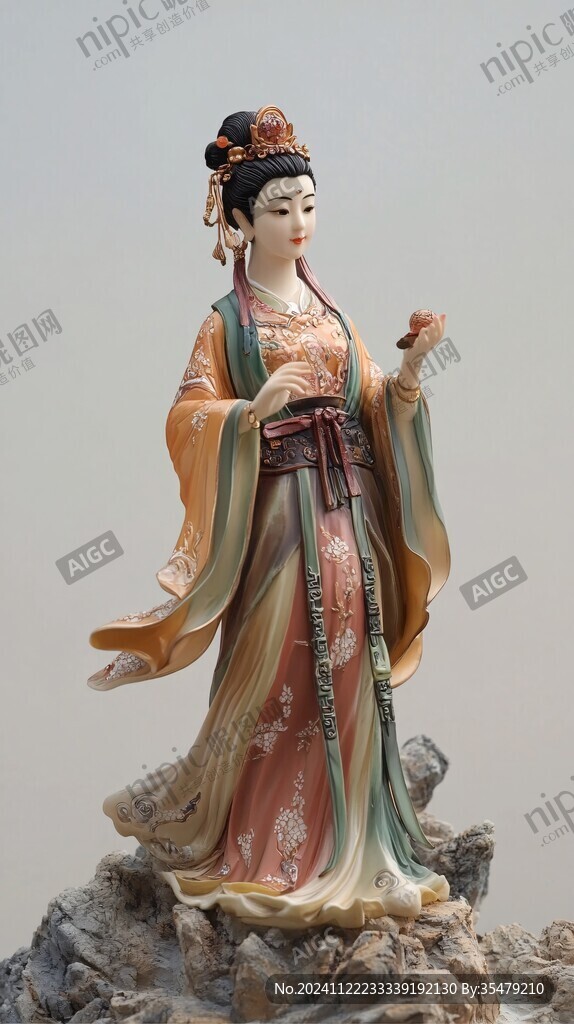 何仙姑泥塑