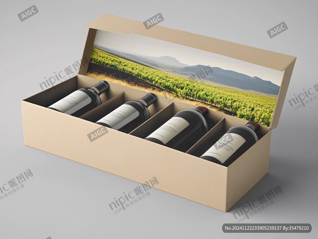 酒盒效果圖
