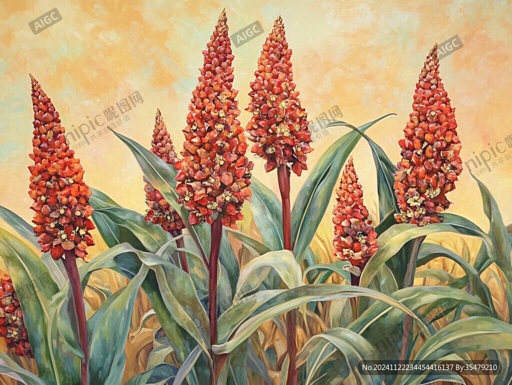 紅高粱插畫