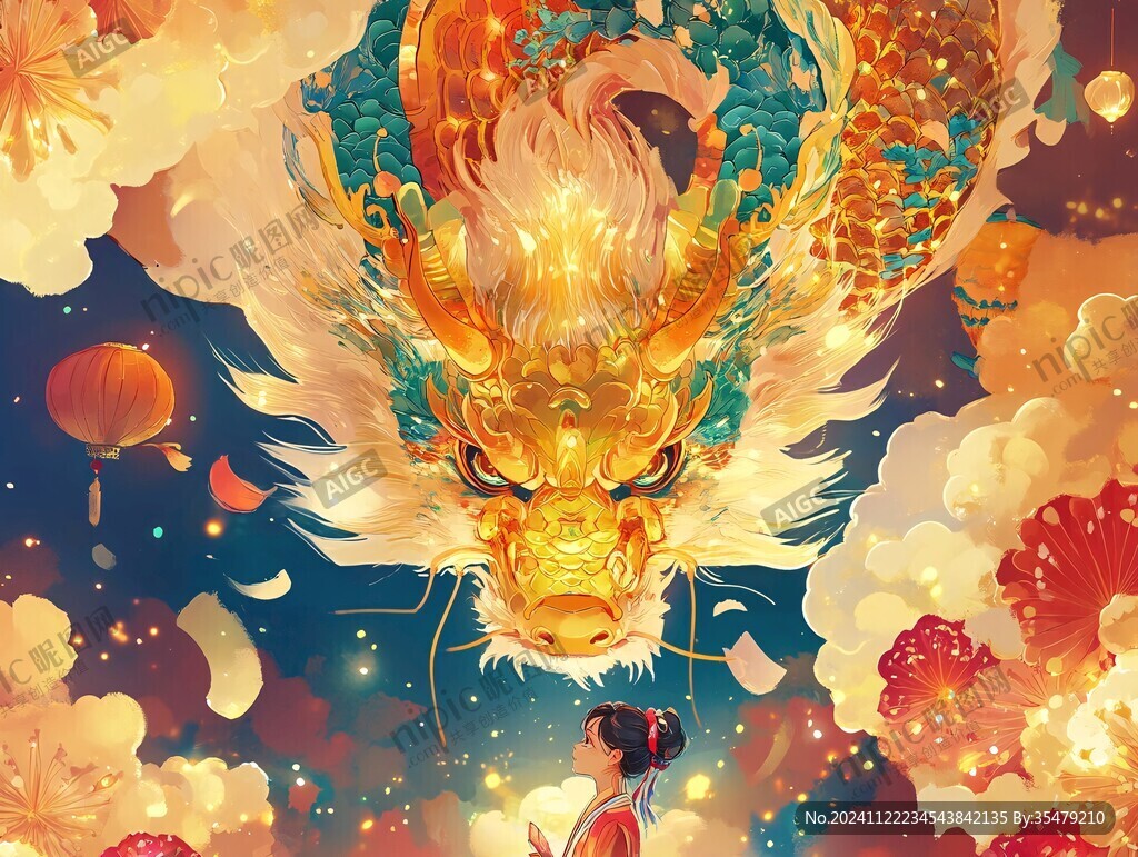 龍年系列插畫