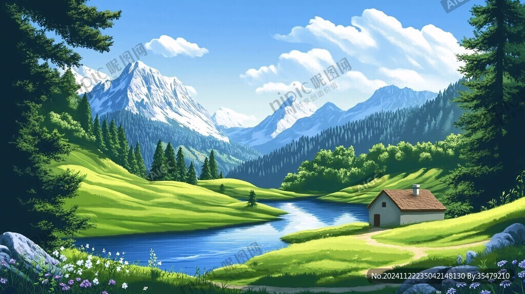 寬屏風景畫