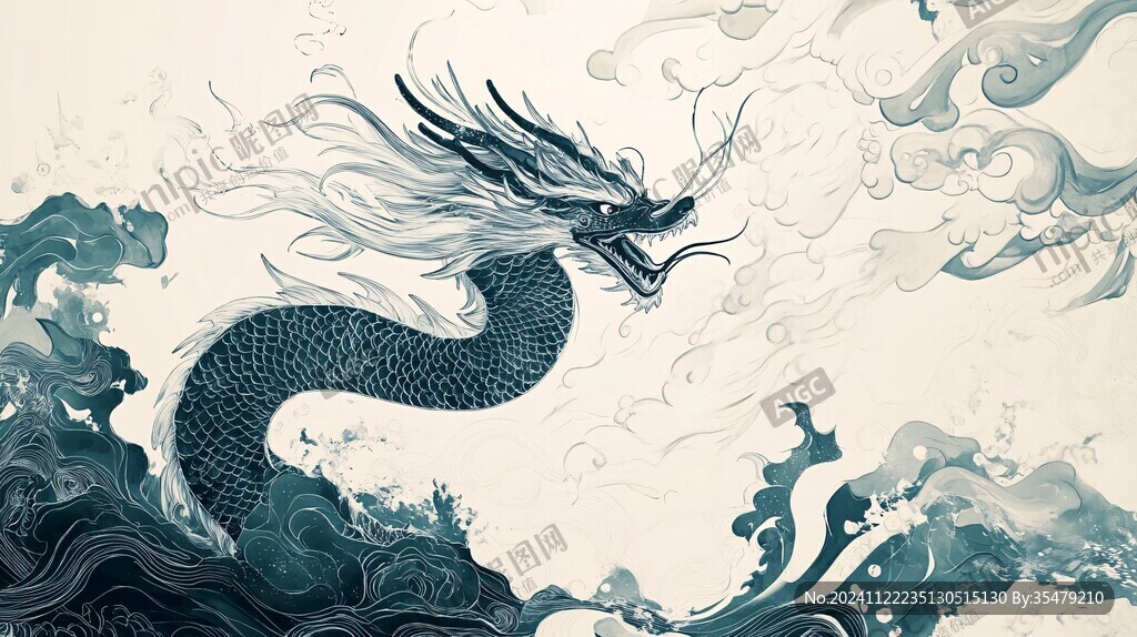 龍包裝插畫