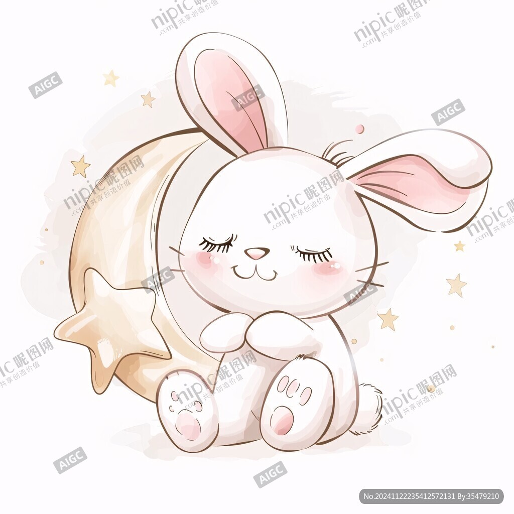 原創卡通小白兔