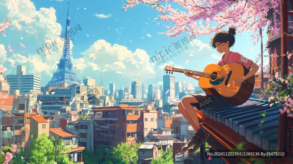彈吉他氛圍圖