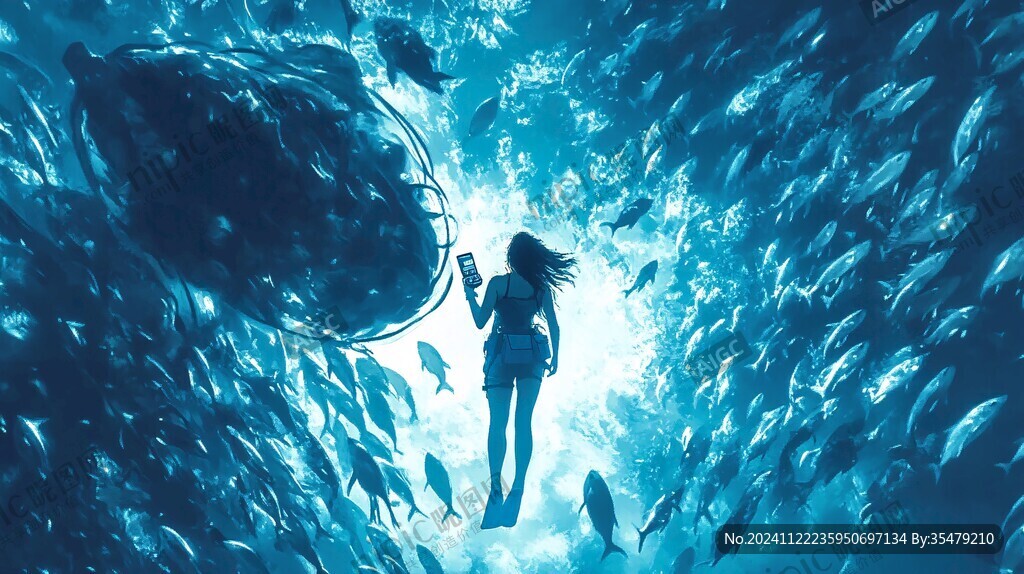 海底世界唯美女孩