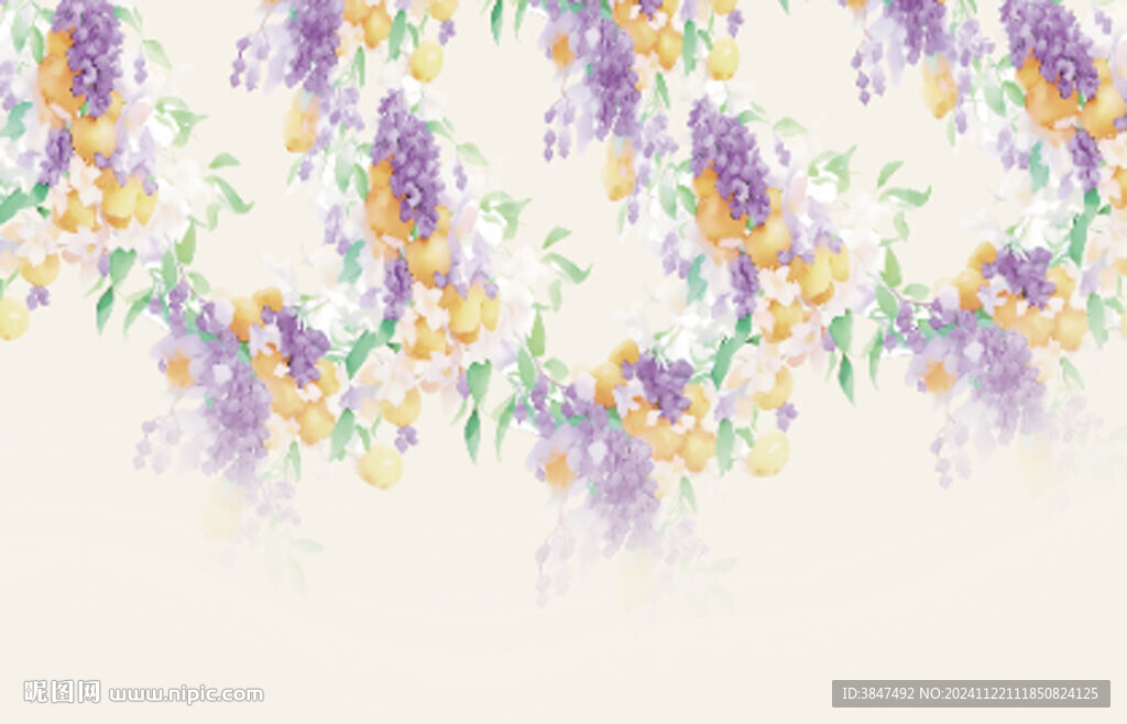 水果花葉數(shù)碼印花