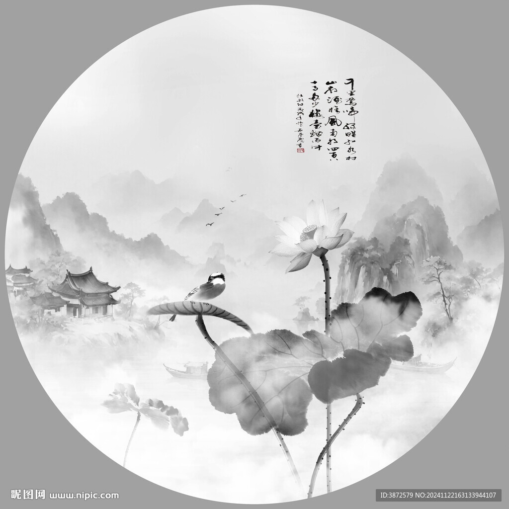 禪意水墨山水