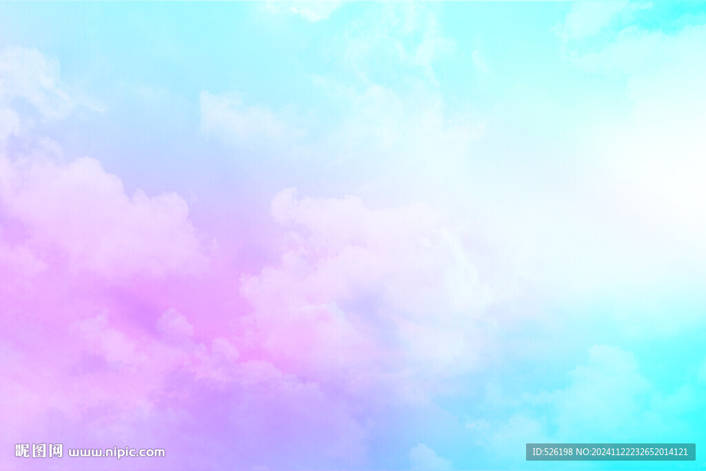 夢幻天空云朵背景