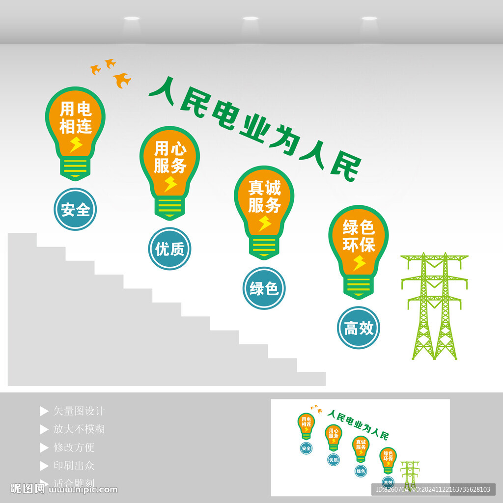 國家電網(wǎng)樓梯文化墻