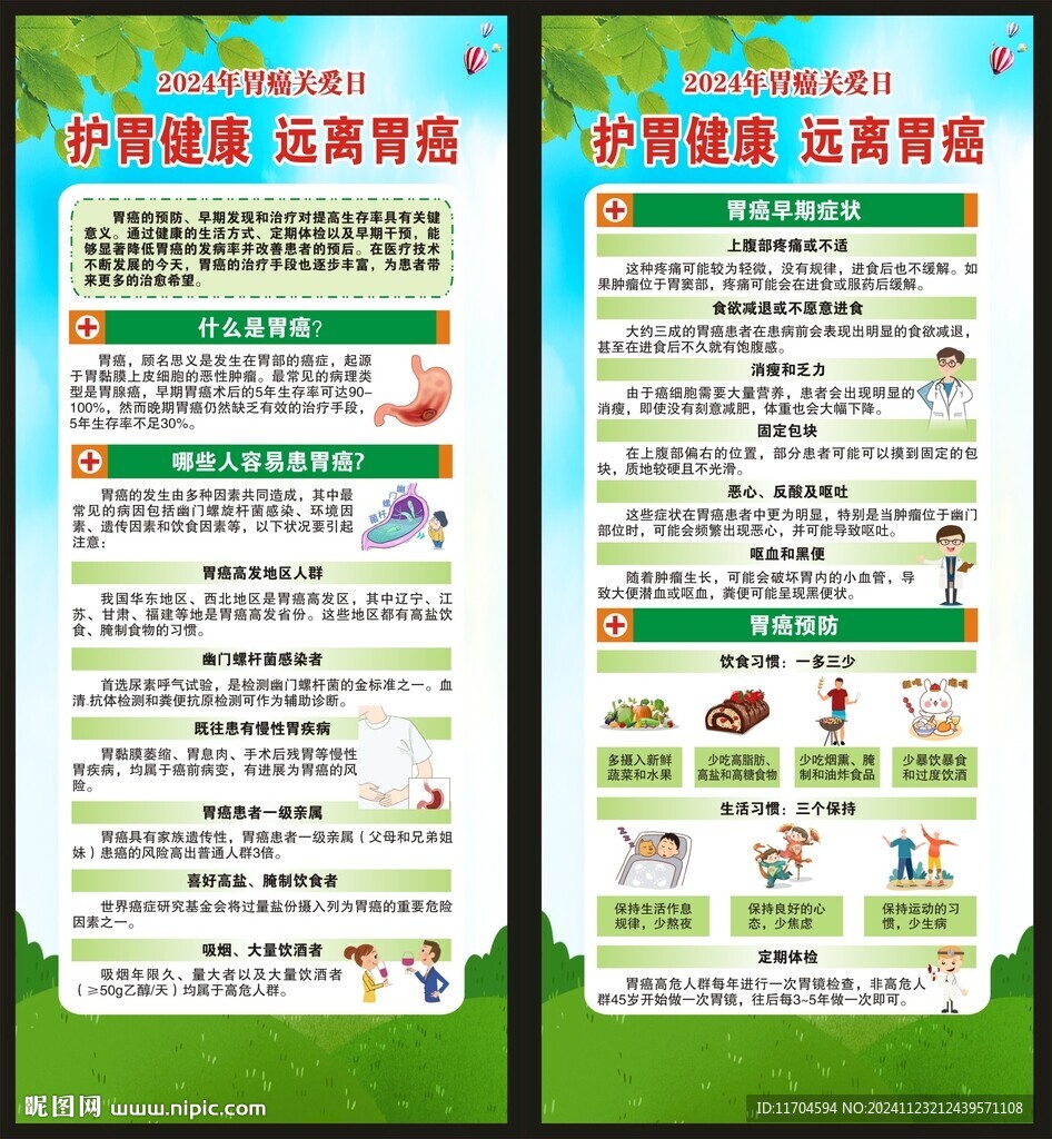 預防胃癌知識展架