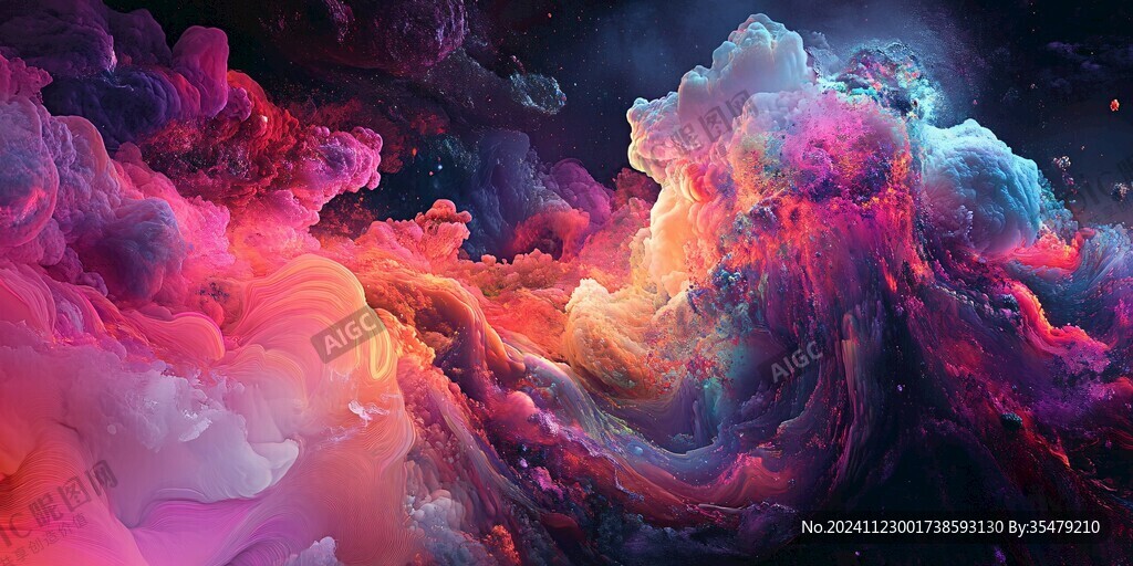 炫麗的夢幻流體畫