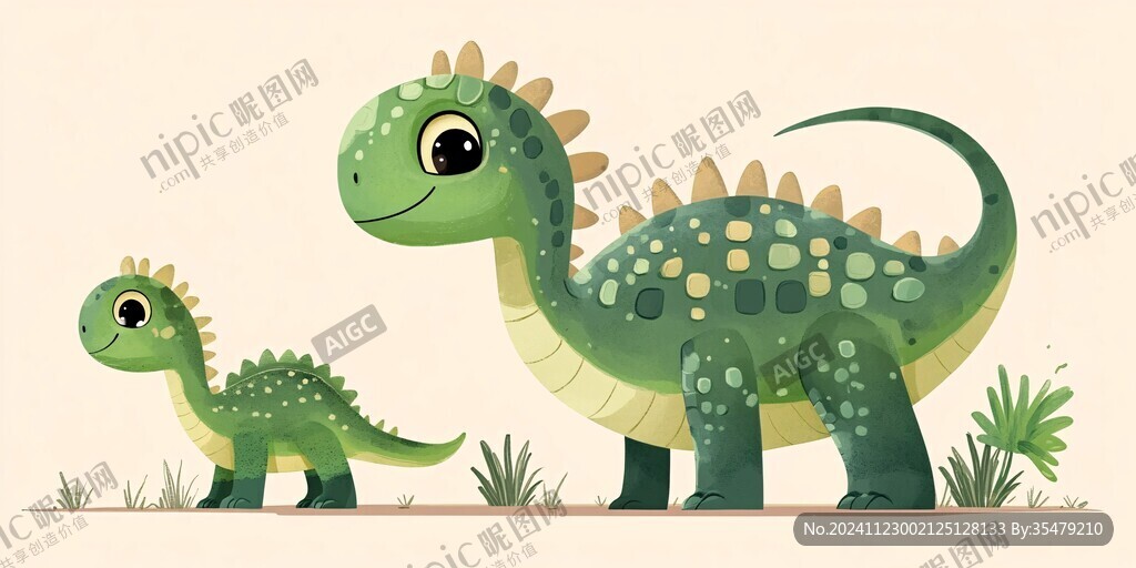 小恐龍插畫