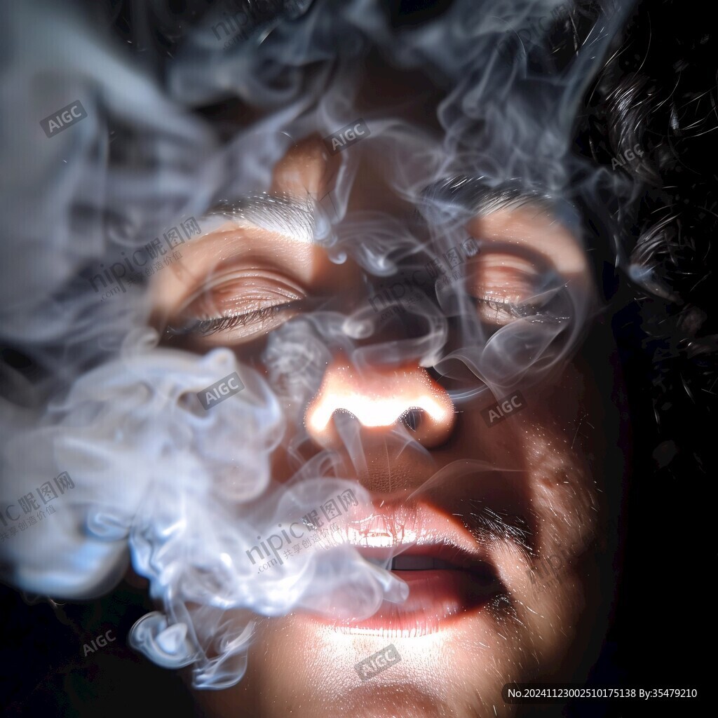 煙霧男性