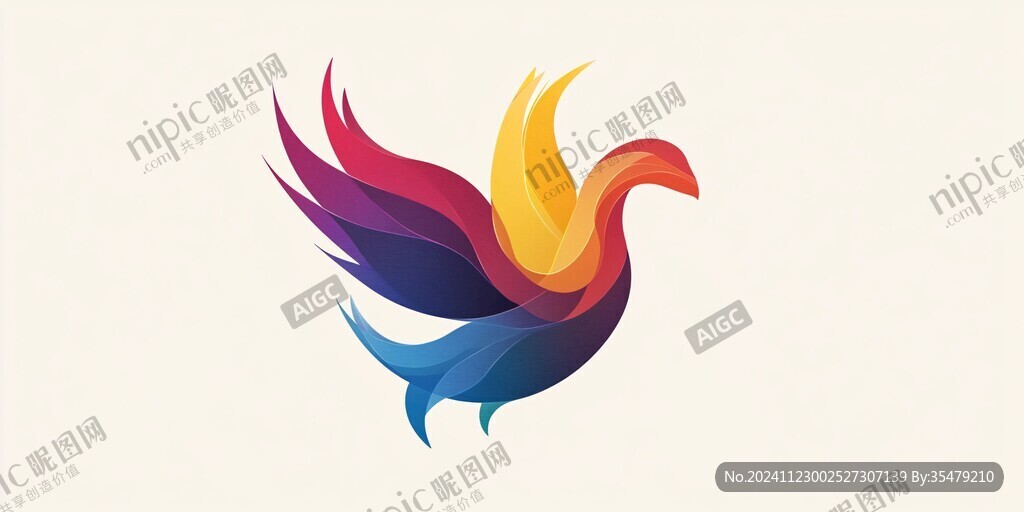 彩色鳳凰logo