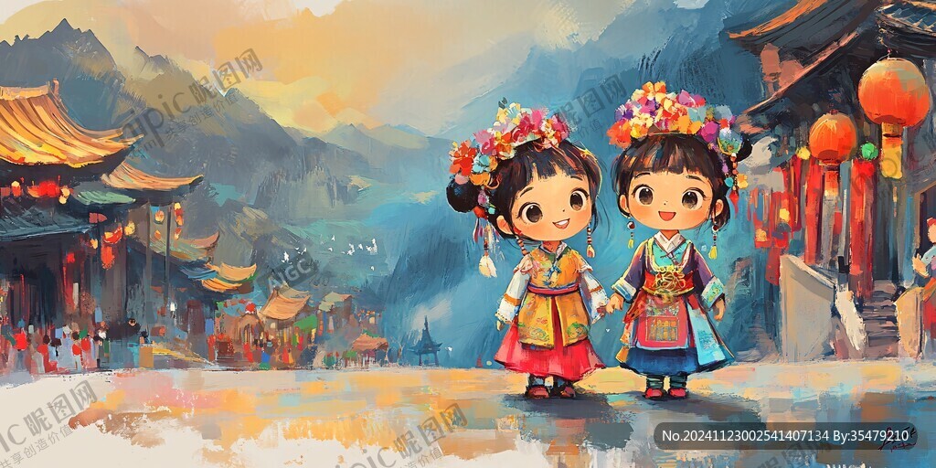 q版羌族