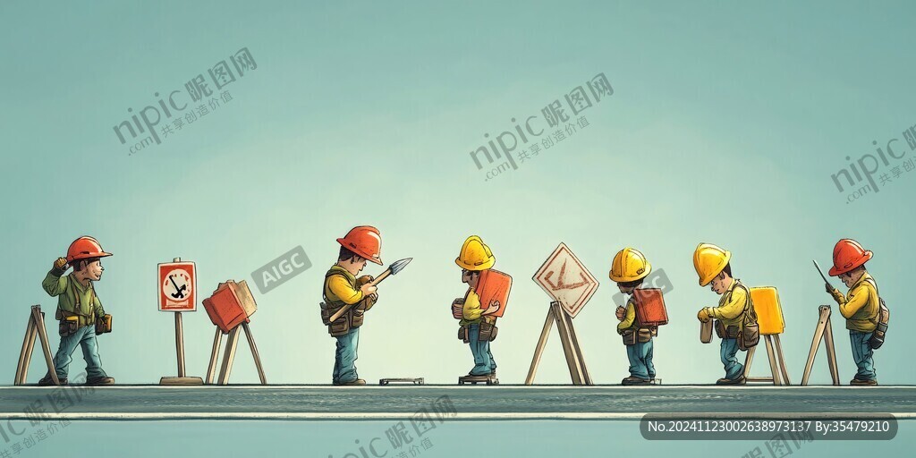 建筑工人素材