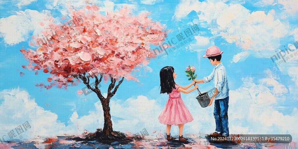 花海愛(ài)情3d畫(huà)