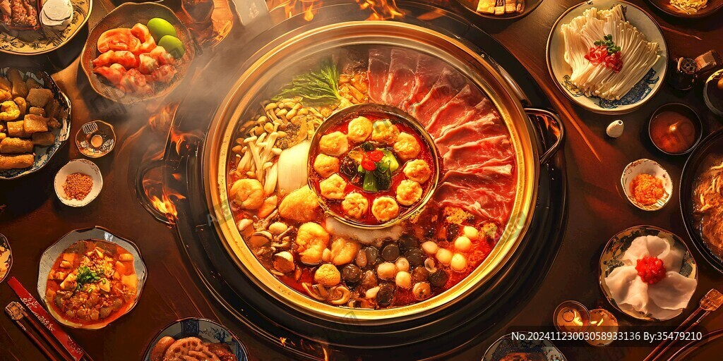 精致火鍋場景