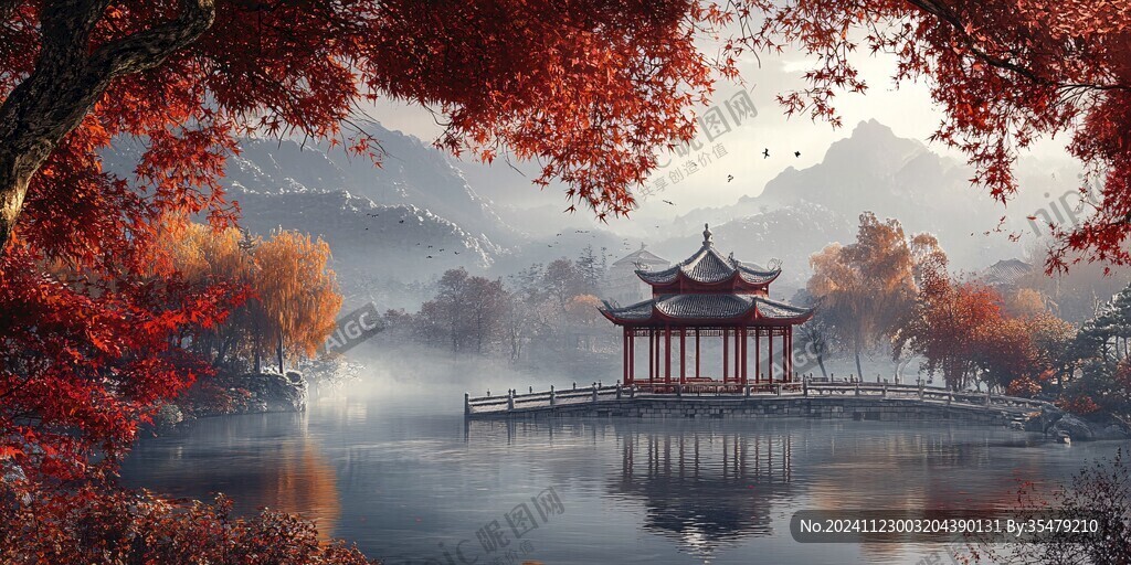 唯美楓林棧道
