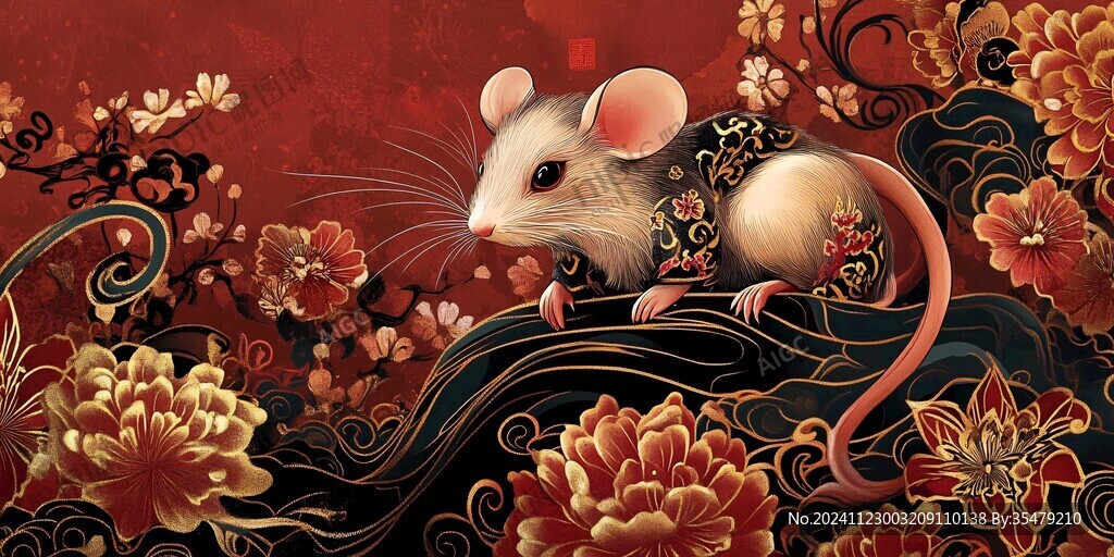 鼠年包裝插畫