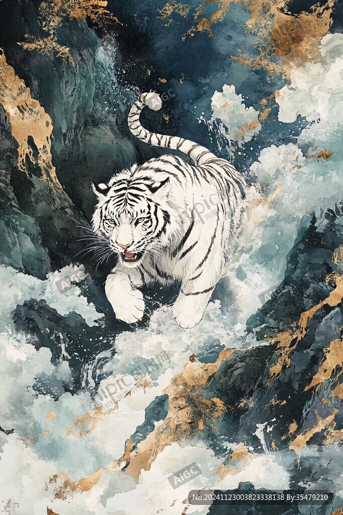 虎系列插畫