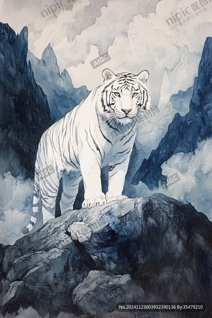 原創(chuàng)手繪小虎