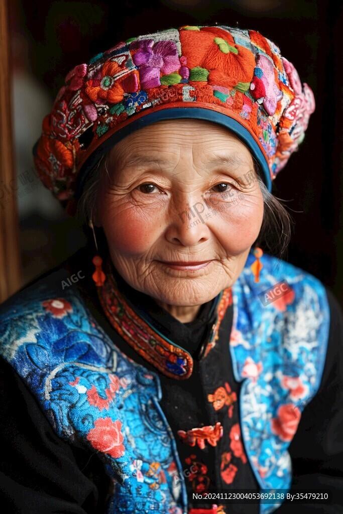 少數(shù)民族人像