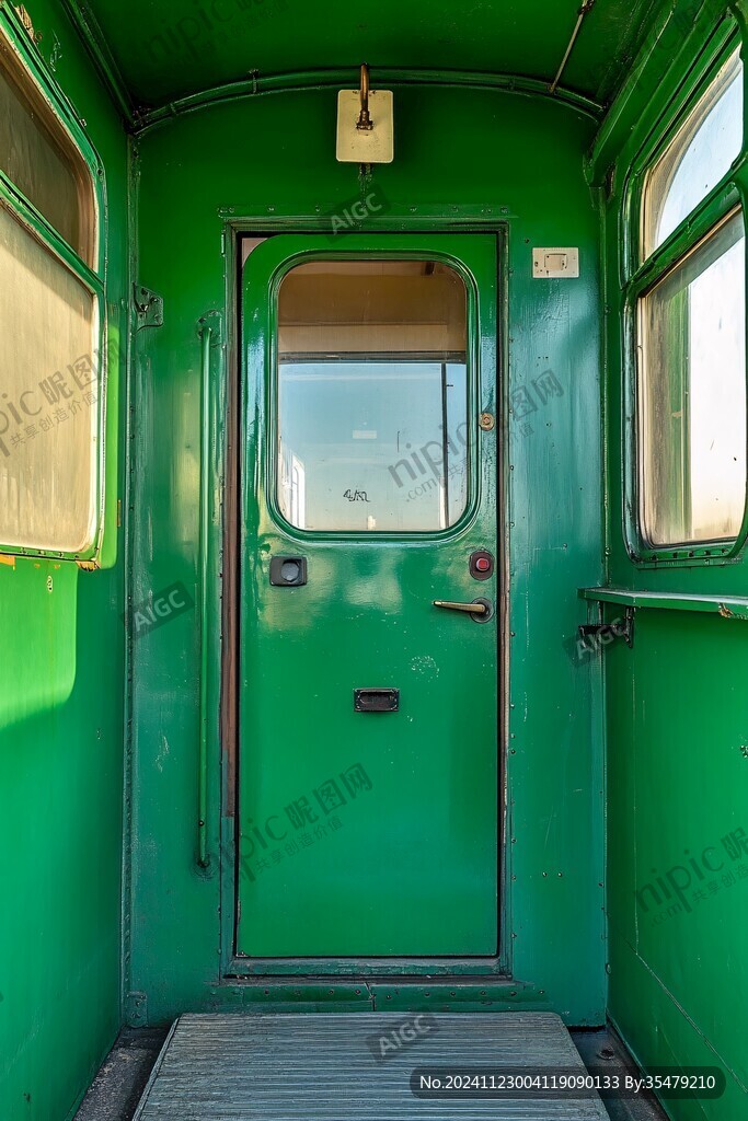 綠皮火車車門
