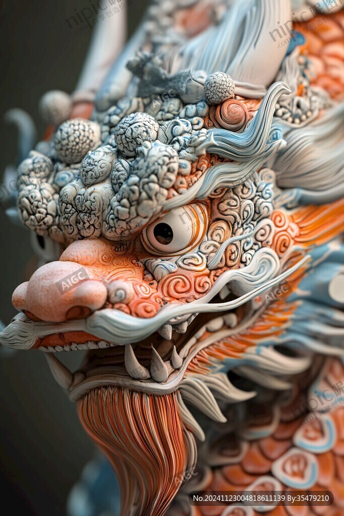 仙人神獸局部特寫