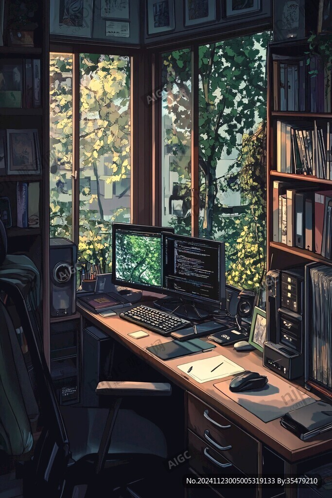 書房插畫