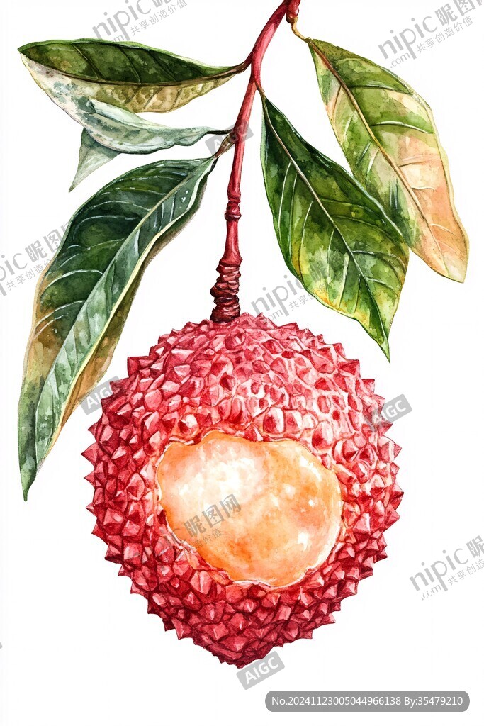 原創(chuàng)荔枝插畫(huà)