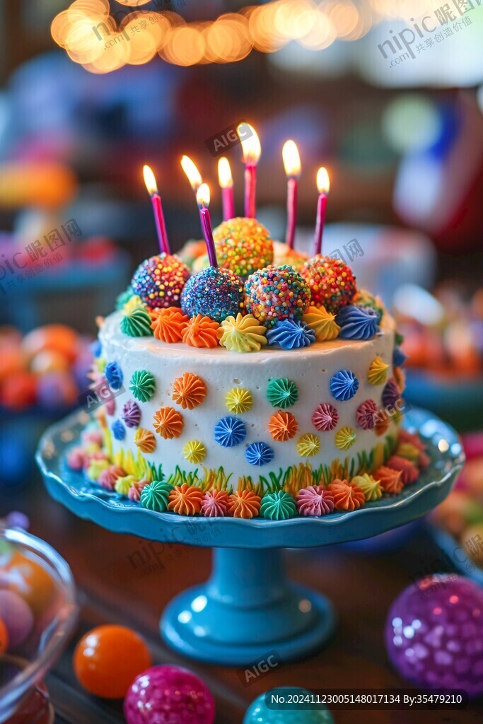 生日蛋糕豎構圖
