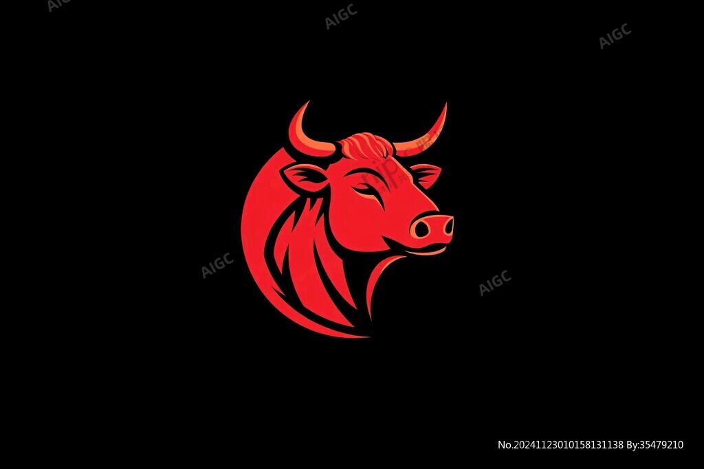 紅色牛頭logo