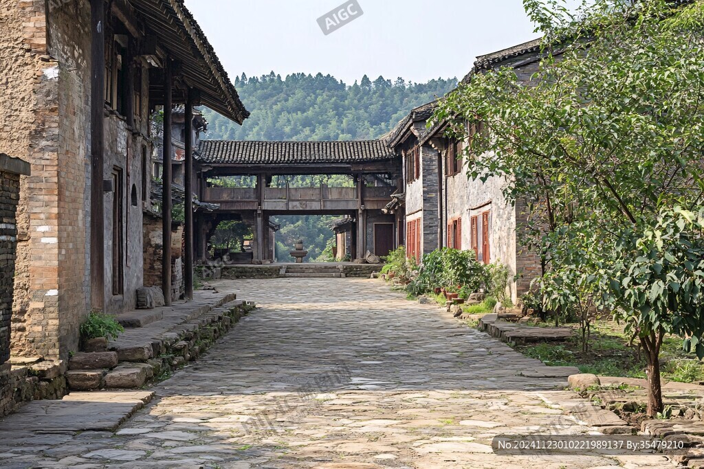 民居古民居石板路