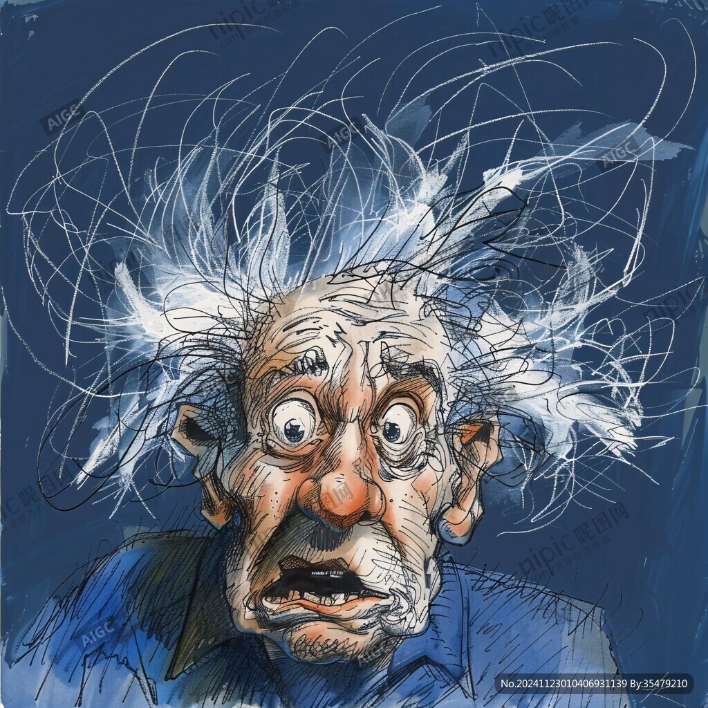 大爺搞笑插畫