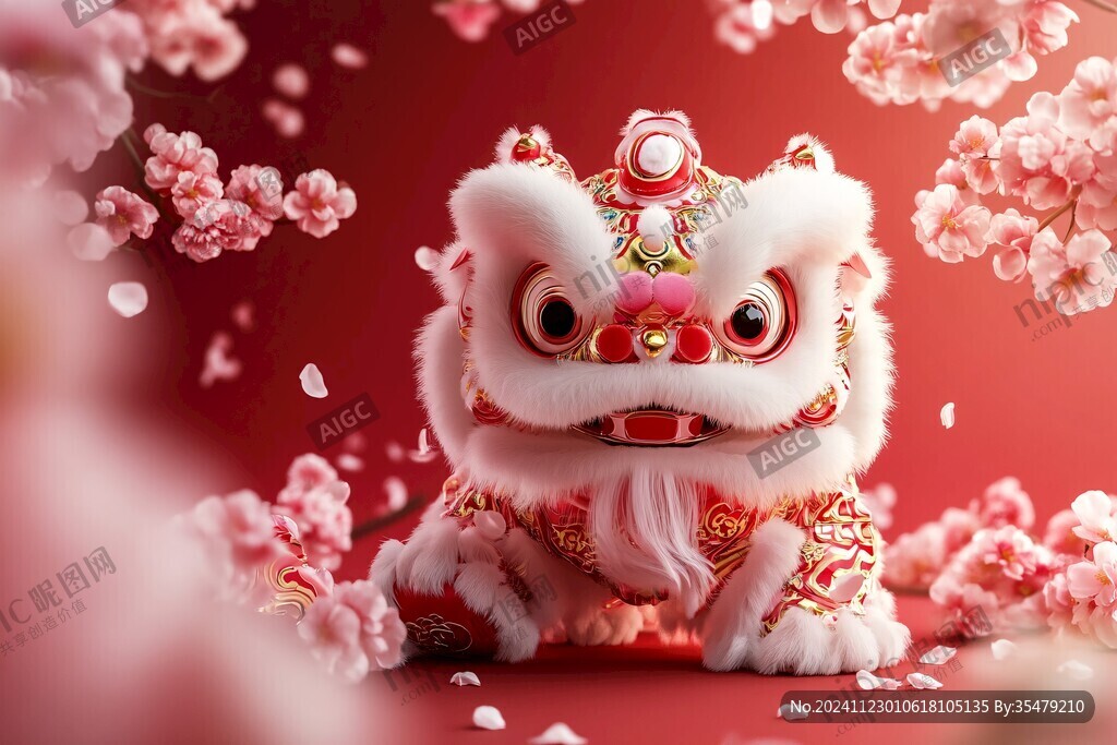 舞獅壁紙封面背景