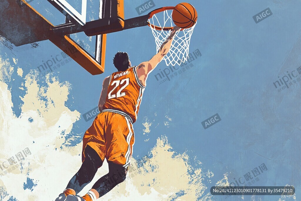 籃球人物插畫籃球背景