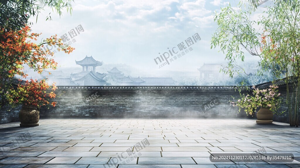 古代官府衙門(mén)背景