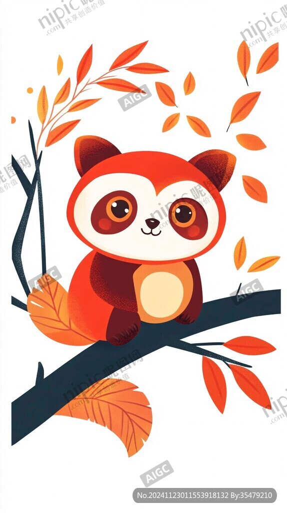 小熊貓插畫