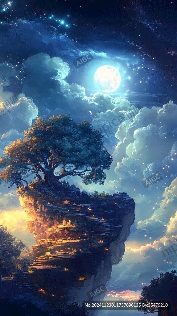 星月河幻想插畫