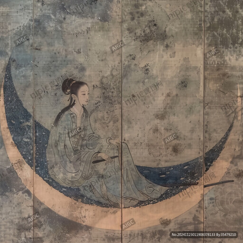 吹排簫伎壁畫