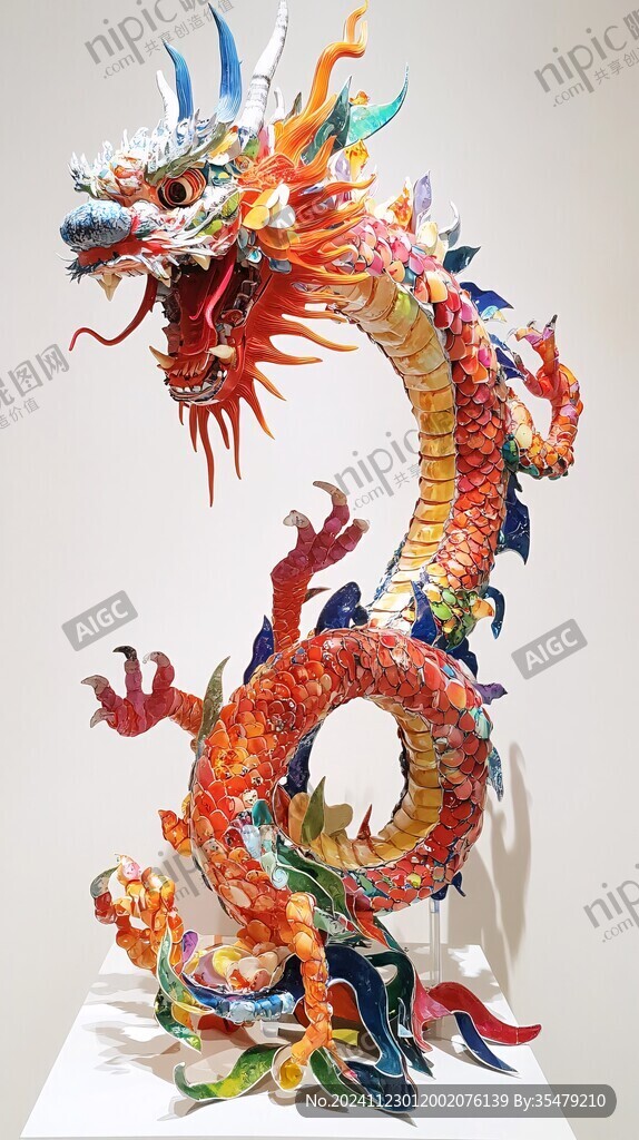彩瓷龍