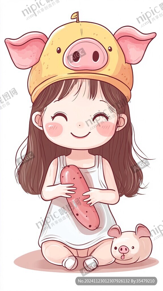 火腿腸插畫