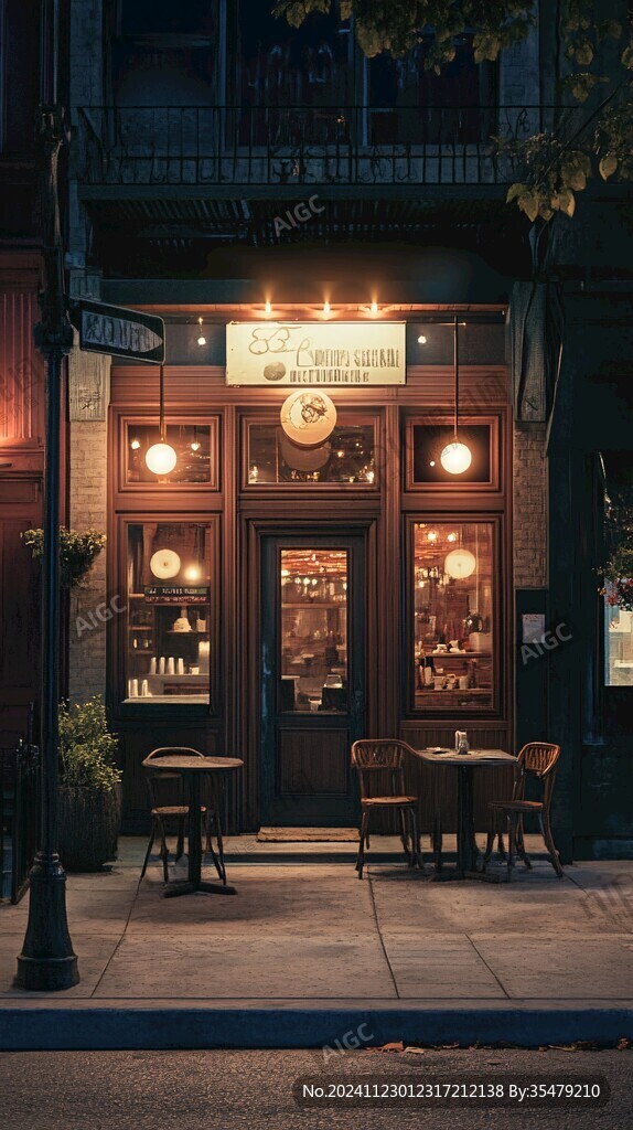 復古咖啡店門頭