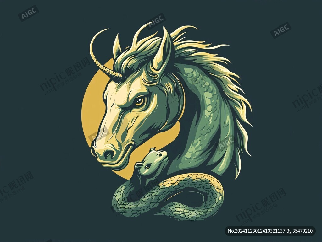 馬插畫logo