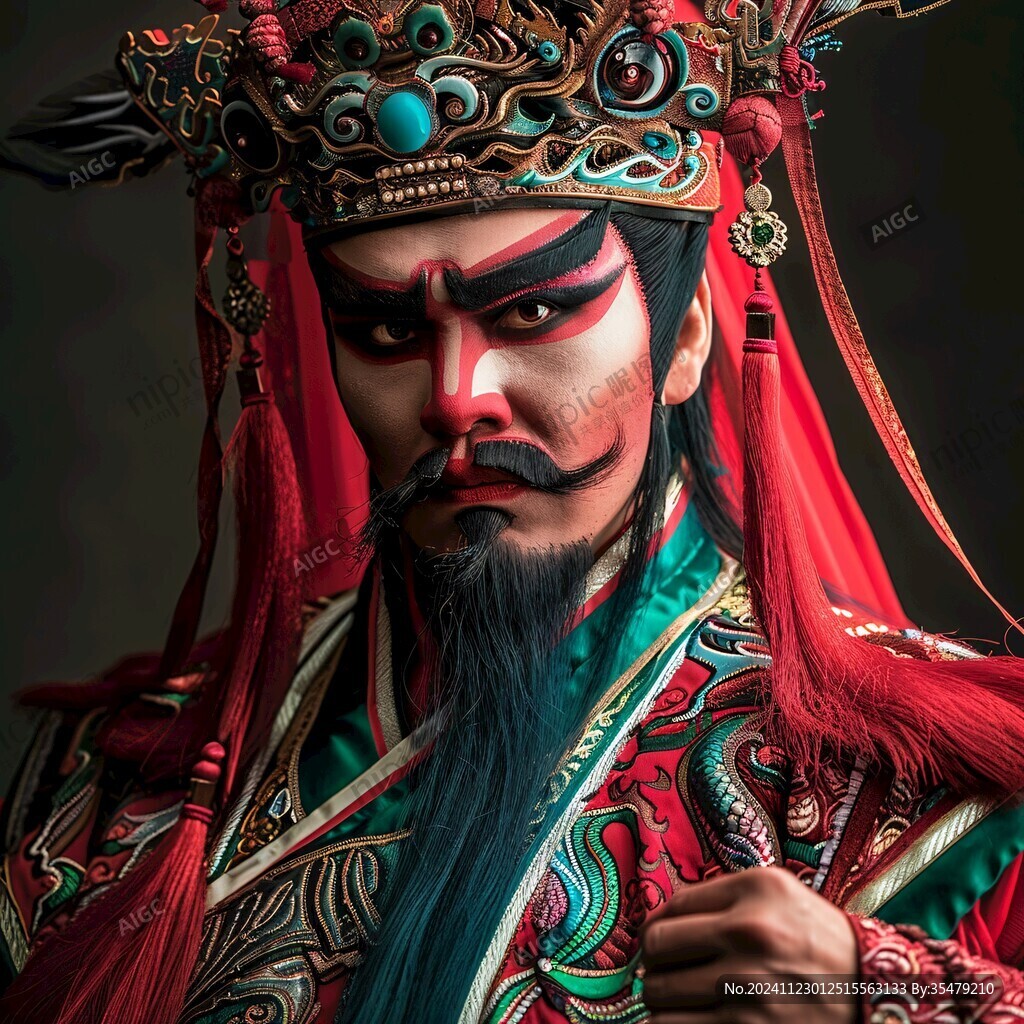 泥塑天王頭像