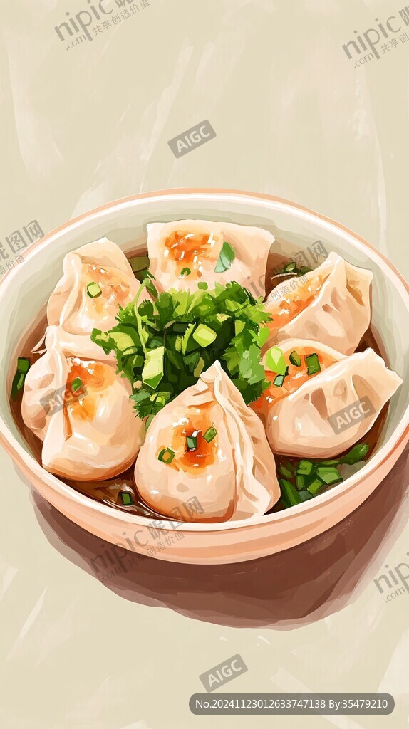 抄手插畫